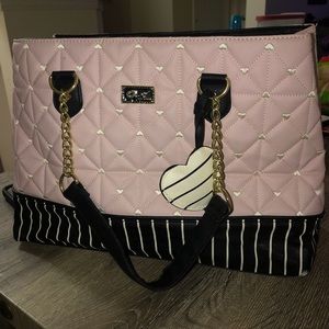 LIGHT PINK BETSEY JOHNSON PURSE